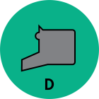 D-STYLE ROD WIPER (AU/P94T) - D-01250-P94T Image 1