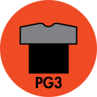 PG3 PISTON SEAL (HYTREL 55D + NBR) Image 1
