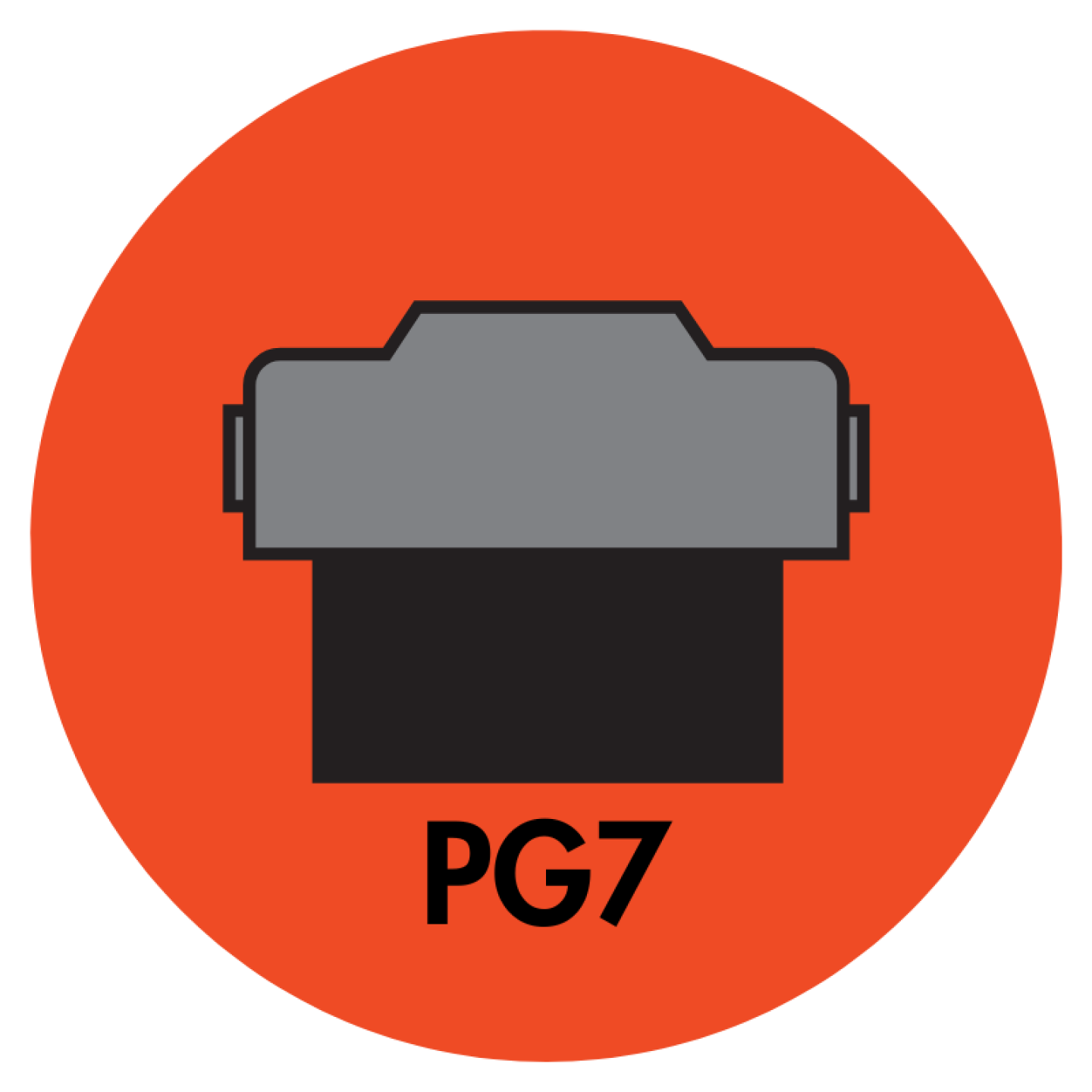 PG7 PISTON SEAL (HYTREL 55D + NBR) - PG7-02500-129-NHY55 Image 1
