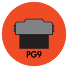 PG9 PISTON SEAL (HYTREL 55D + NBR) - PG9-01562-187-NHY55 Image 1