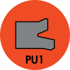 PU1 PISTON U-CUP (AU/P92E) - PU1-25003500-375-P92E Image 1