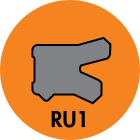RU1 TWIN LIP ROD U-CUP (AU/P92T) - RU1-18701500-250-P92T Image 1